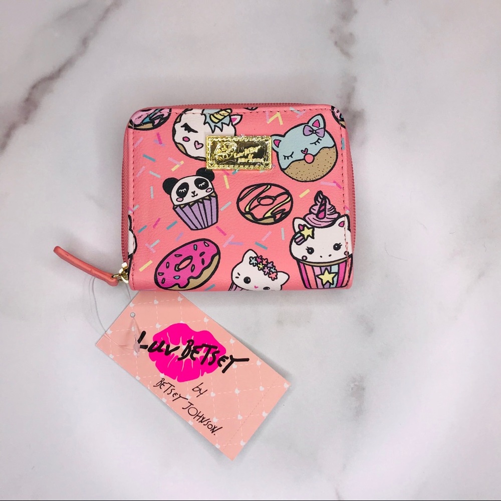 BETSEY JOHNSON Donut Cupcake & Kitty Cat Wallet